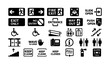 © MdMominul - Safety and door navigation icons emergency exit accessibility vector illustration