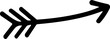 © Brian - Simple Black Hand Drawn Arrow Icon with Fletching