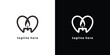 © Tara - Heartshaped candle logo design with a simple and elegant style.
