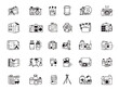 © Jep - Modern Minimalist Line Art Icon Bundle A Comprehensive Collection of Photography, Videography, and Creative Media Production Equipment and Concepts