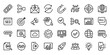 © pampa - SEO Line Icon Set, Digital Marketing Optimization Vector Transparent Background
