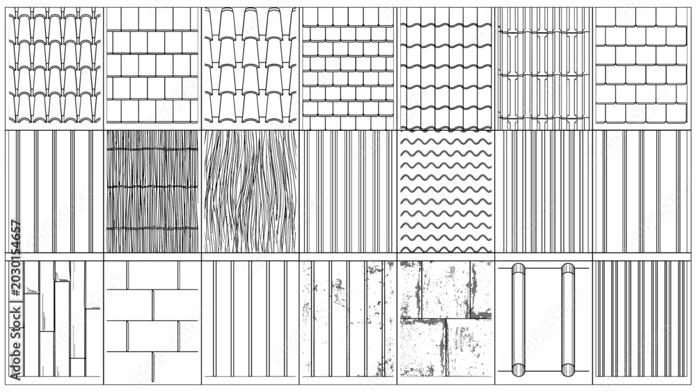 Architectural Hatch Pattern Reference Sheet for AutoCAD Drawings ...
