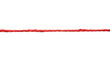 © Png ProTeam - Single straight red cotton rope line stretched horizontally isolated on transparent background for web design.