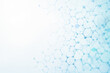 © NongEngEng - AI generated abstract molecular network background soft blue chemistry structures for healthcare biotechnology science medical innovation themes