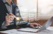 © ภัทรชัย รัตนชัยวงค์ - Business checklist and task management concept with digital to do list interface on laptop. Project planning, workflow organization, productivity tracking and corporate management technology.