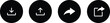 © Rupaly - Download upload share and export solid button set