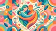 © GenerativeAIpicture - Colorful Illustration of Two People Hugging on a Special Day