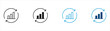 © Shiuli - Analytics Refresh Icon Collection. Data Update and Statistics Symbols Set. Business Vector Illustration