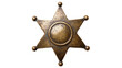 © Antonio - Antique brass star sheriff badge with circular center