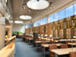 © ASDF - Blurred interior of a modern library or study space background