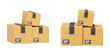 © aamiansyah - 3D Render of Stacked Cardboard Delivery Boxes Pile