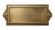 © PNG Lab - Vintage blank brass nameplate with screws