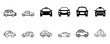 © MdRashed - Car line icons set