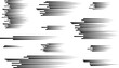 © Just Choice - Horizontal speed lines for comic books. Manga, anime graphic speed striped texture. Horizontal fast motion lines for comic books. Vector illustration