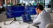 © Andrey Popov - Frustrated Programmer Struggles Alone Late Night Coding Web