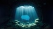© SitiNur - Sunlight Streaming Into Underwater Cave Entrance