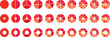 © MSTNAZRIN - Circle pie chart diagram. ,1,2,3,4,5,6,7,8,9,10 sections or steps. Flat process cycle. Progress sectors.