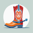 © hefifa - Stylized Cowboy Boot with Spur