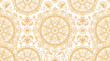 © Rahima - Seamless pattern with golden mandala ornaments