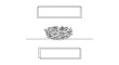 © Kehed - Minimalist bird nest illustration with empty text boxes for copy space