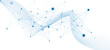 © nijom - Abstract tech network connection dots. Digital technology and big data analysis background. abstract technology background