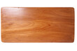 © Ilen Studio - Empty Rectangle wooden cutting board isolated on white background. Top View chopping board with clipping path. Cooking concept with Kitchen accessory and copy space for your products