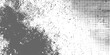 © Vector valley - Gray and white abstract halftone pattern with dots and splatters design element