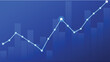 © Amjad - A professional digital vector illustration showing a rising financial trend line graph with data bars for business growth analysis reports