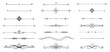© Tomas - Calligraphic page dividers and ornamental borders set in elegant minimalist vector style