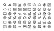 © MD - Professional SEO and development icon set for business web services vector illustration