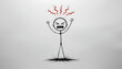 © Bloom - Angry stick figure illustration