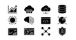 © Hridoy - Set Of Technology Icons Including Ai Data And Security On Transparent Background