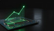 © Mirivox - A digital graph showing upward growth superimposed on a circuit board, symbolizing technological advancement, innovation, and financial success