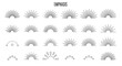 © Art - Emphasis icons, vector emphasis marks, gray gradient emphasis symbols, 20 emphasis graphics