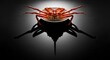 © tesla - King Crab on a Plate with Dramatic Lighting and Shadow