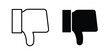 © Xevier - Thumb down icon or symbol set