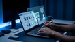 © muhammad - IT support and technical service concept with business professional using laptop, wrench and gear icons