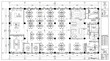 © Saharia - Architectural floor plan of a modern office space layout