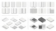 © Jimmy DJ - blank book and magazine mockup vector collection