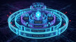 © SAHINA - Layered cybersecurity infrastructure model showing perimeter security network segmentation access control.