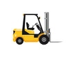 © Anasvectorpng - Yellow forklift truck, a heavy-duty machine used for lifting and moving goods in warehouses