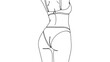 © Stock Image Paradise - 2D CAD vector illustration of a woman's torso and hips
