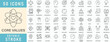 © Hexxa Studio - Core Value line icon collection set. Editable stroke. Vector illustration.