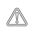 © Sani - Warning Sign Icon with Exclamation Mark Outline