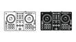 © SHAHRIYAR RASEL - Dj controller equipment for music production and mixing isolated on white background