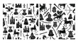 © Shilastock - Seamless pattern with medieval fantasy knight and dragon icons