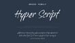 © ch - Hyper Script Brush Family Font for Creative Design