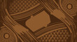 © Heri - Abstract brown background with various shapes and textures for design purposes and decoration