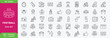 © Abu Sufian - Set of 50 outline icons related to football, soccer. Linear icon collection. Editable stroke. Vector illustration