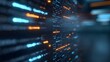 © Wuttichai - Abstract background featuring glowing digital light streams and a dark blurred futuristic atmosphere